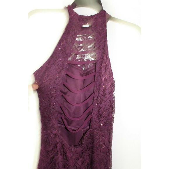 NWOT Speechless Juniors' Halter Style Party Cocktail Dress Size 11 Burgundy - Picture 4 of 8